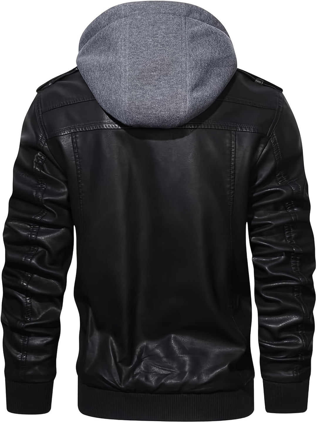 Donovan | Layered Hooded Moto Jacket