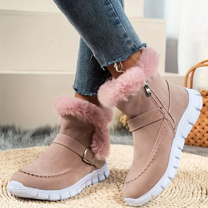 Mabel | Cosy Fur-Trimmed Winter Boots