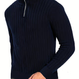 Hayden | Ribbed Quarter-Zip Sweater