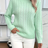 Lorelei | Cable-Knit Round Neck Sweater