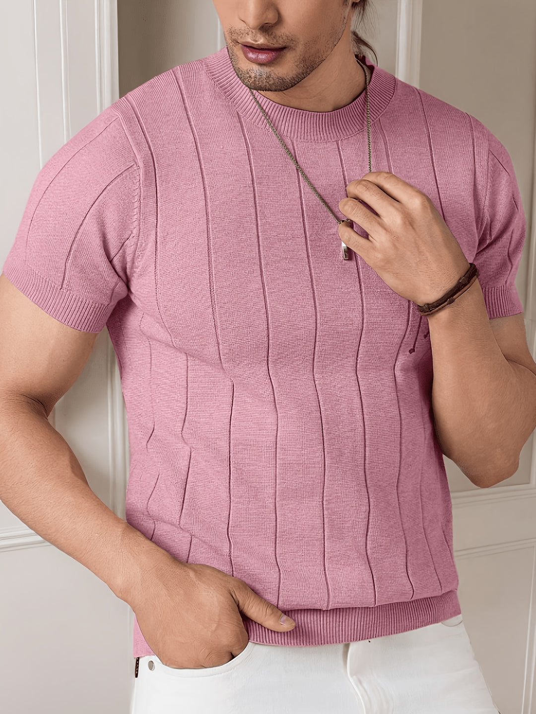 Julius | Ribbed Short-Sleeve Knit Top