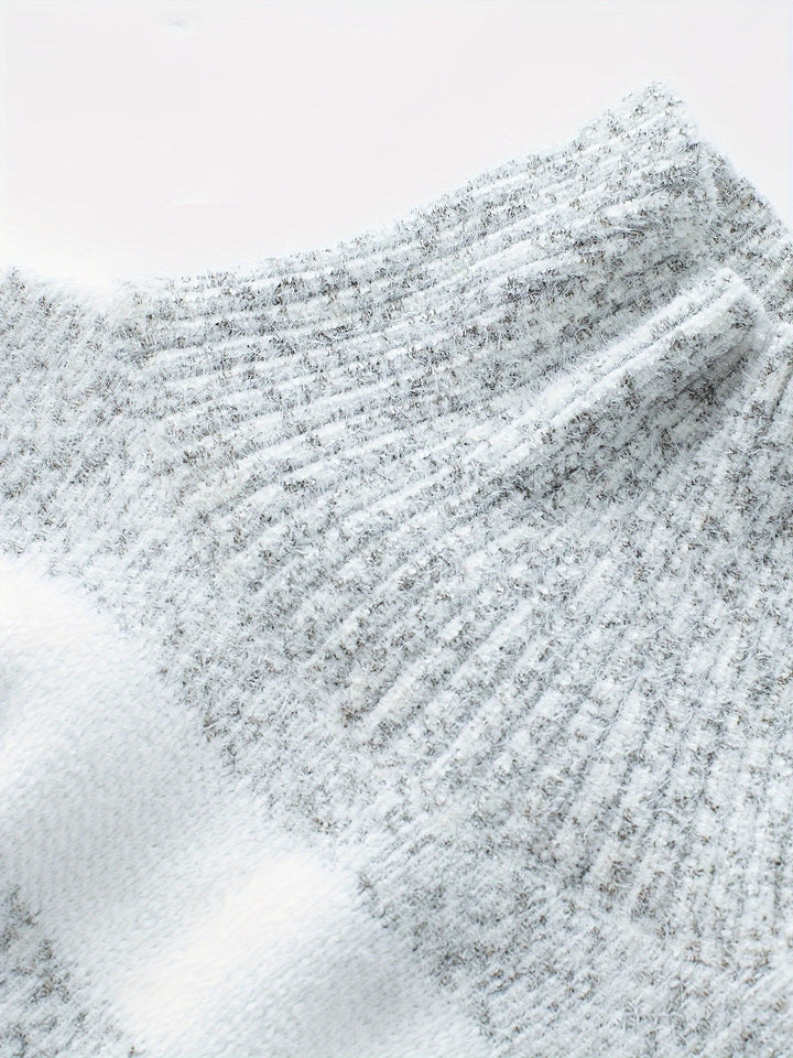 Isolde | Cosy High-Neck Striped Sweater