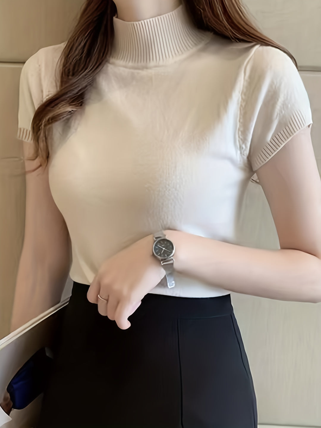 Camryn | Refined Half-Turtleneck Top