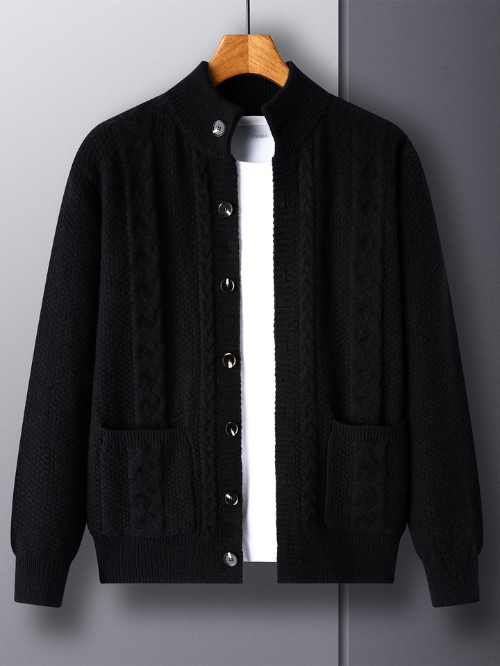 Percival | Textured Button-Front Cardigan