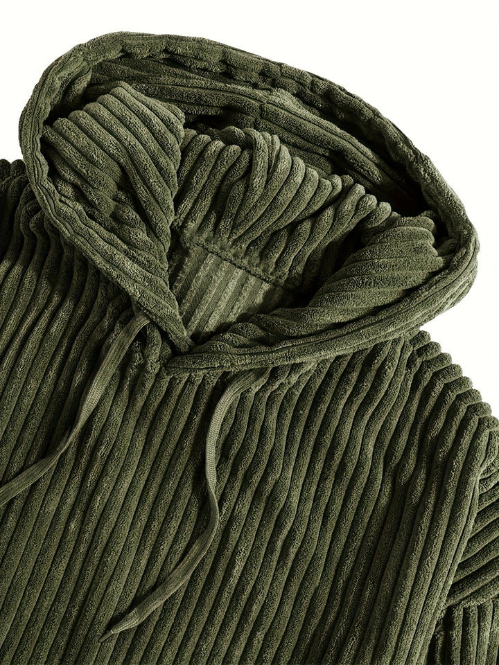 Lawrence | Ribbed Textured Hoodie