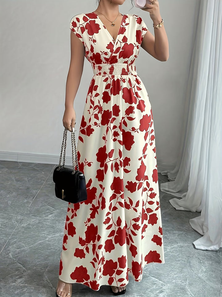 Sariyah | Elegant V-Neck Sleeveless Dress