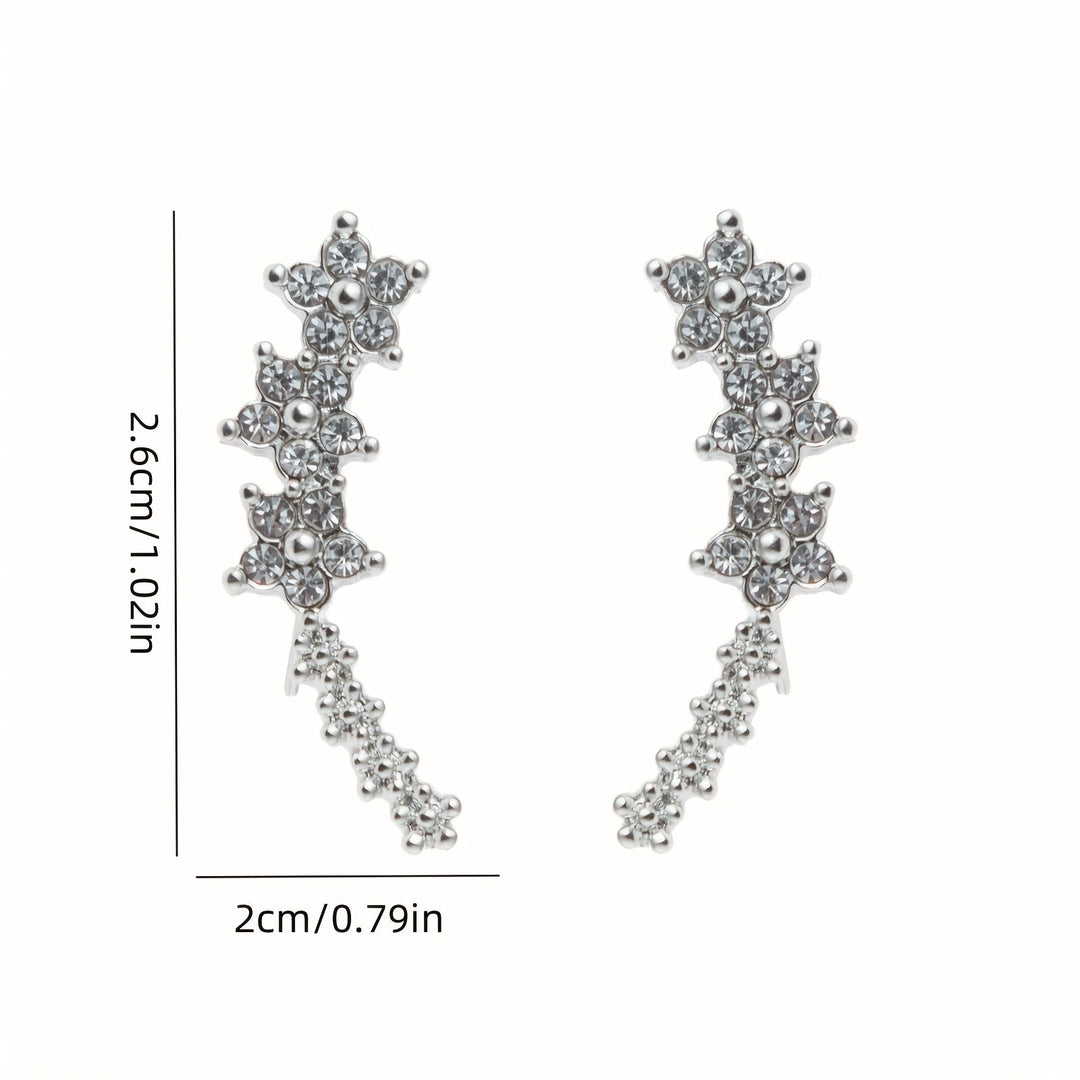 Cynthia | Timeless Floral Climber Earrings