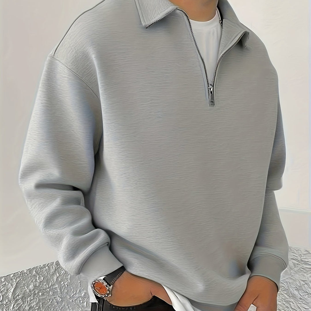 Gideon | Collared Half-Zip Sweatshirt