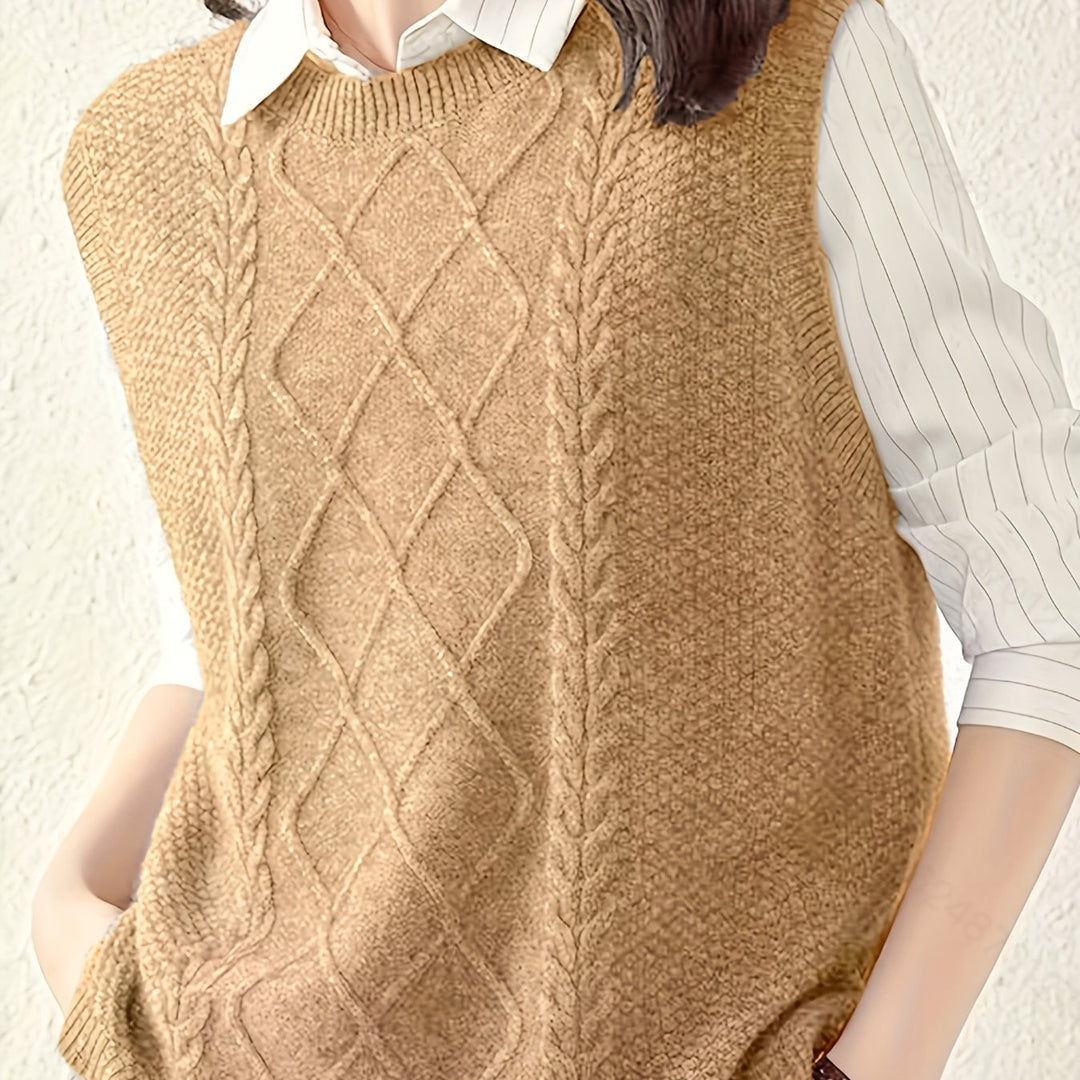 Eliza | Cable-Knit Vest