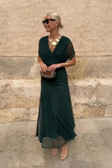 Philippa | Elegant V-neck Party Maxi Dress