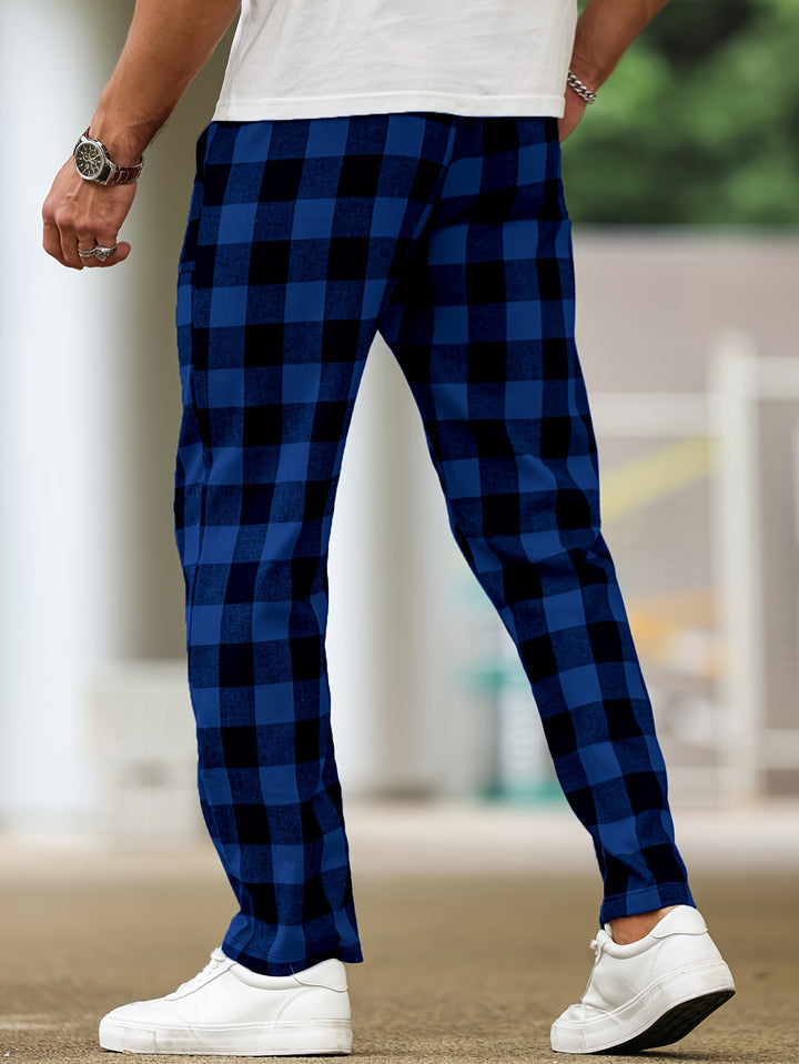 Nathaniel | Relaxed Checked Lounge Trousers