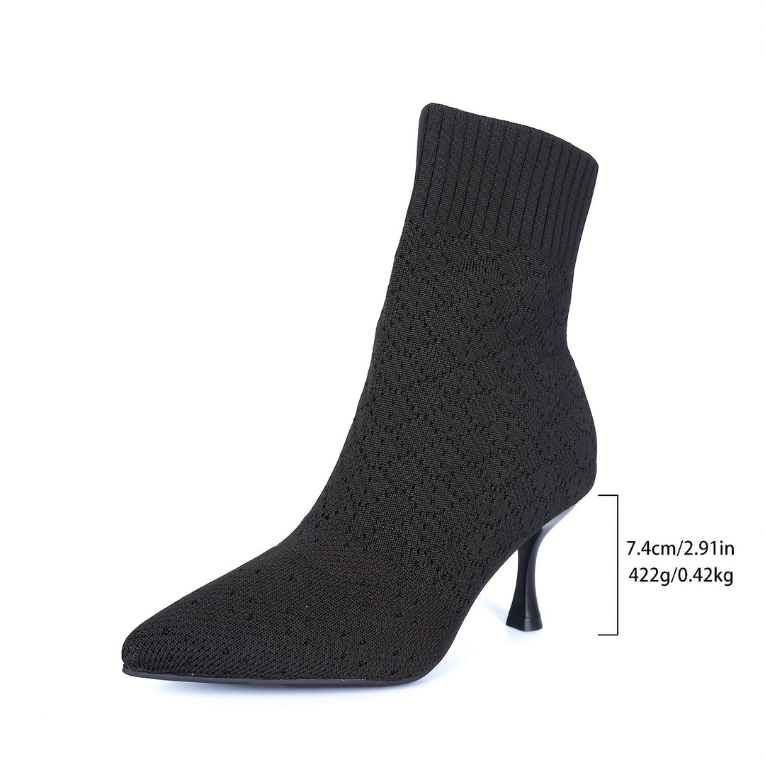 Odile | Pointed-Toe Heeled Ankle Boots