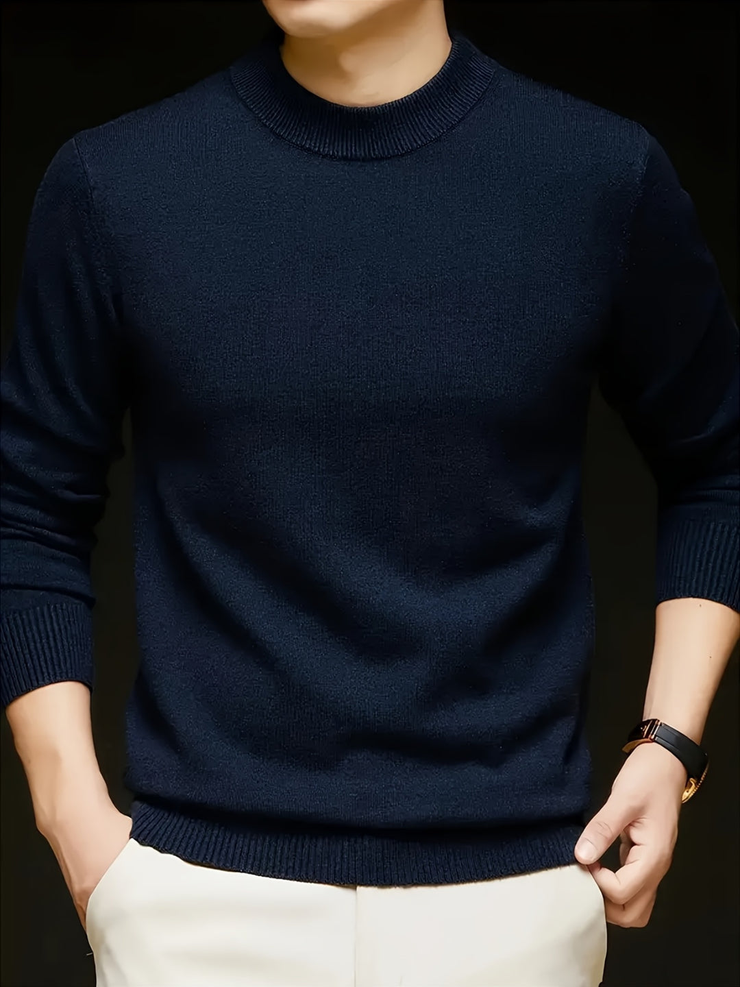 Cedric | Cosy Mock-Neck Sweater