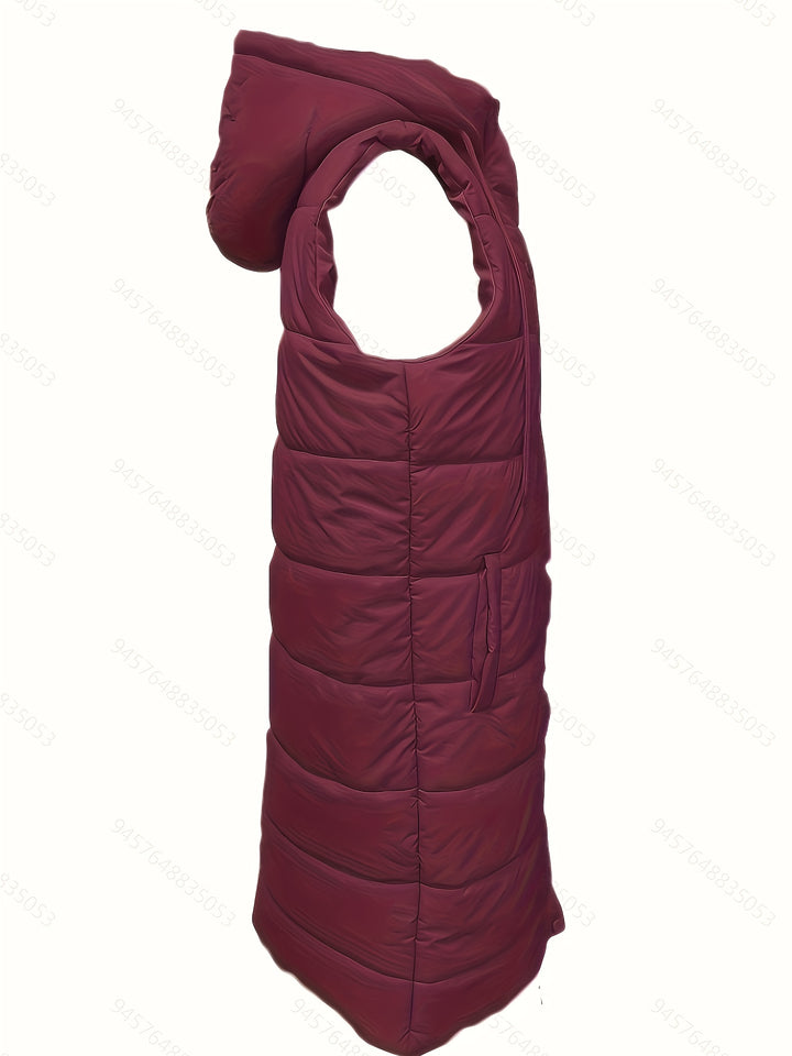 Flora | Longline Hooded Padded Gilet