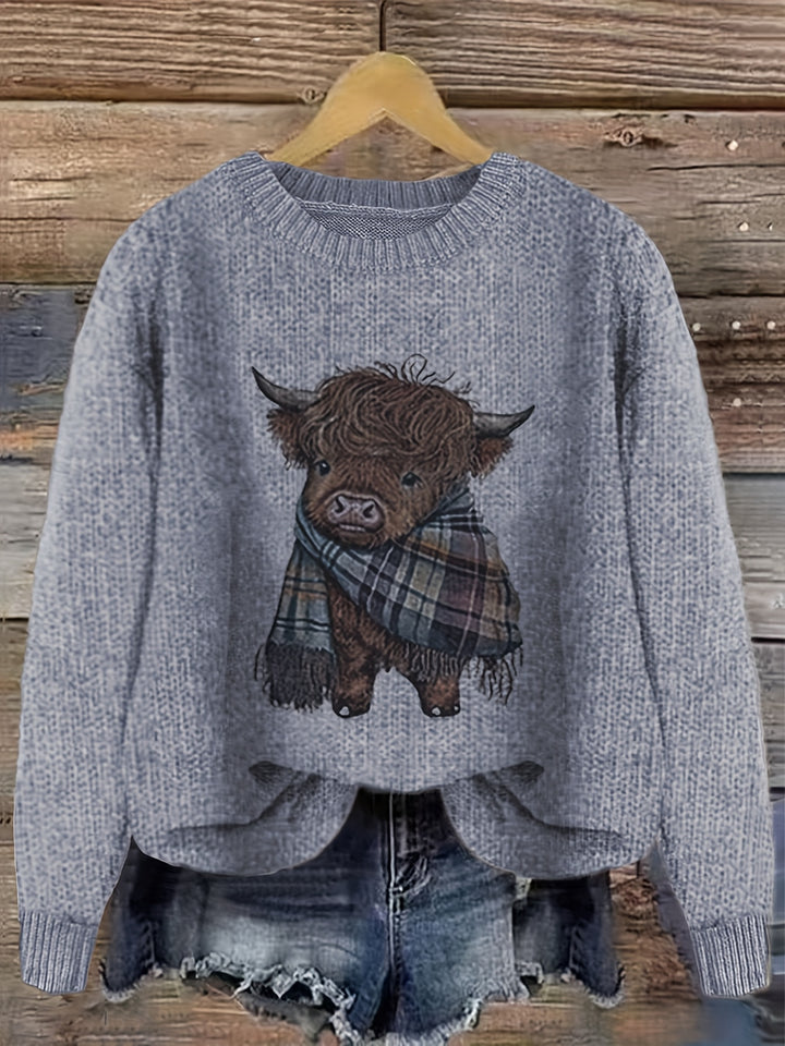 Bonnie | Cosy Highland Cow Pullover