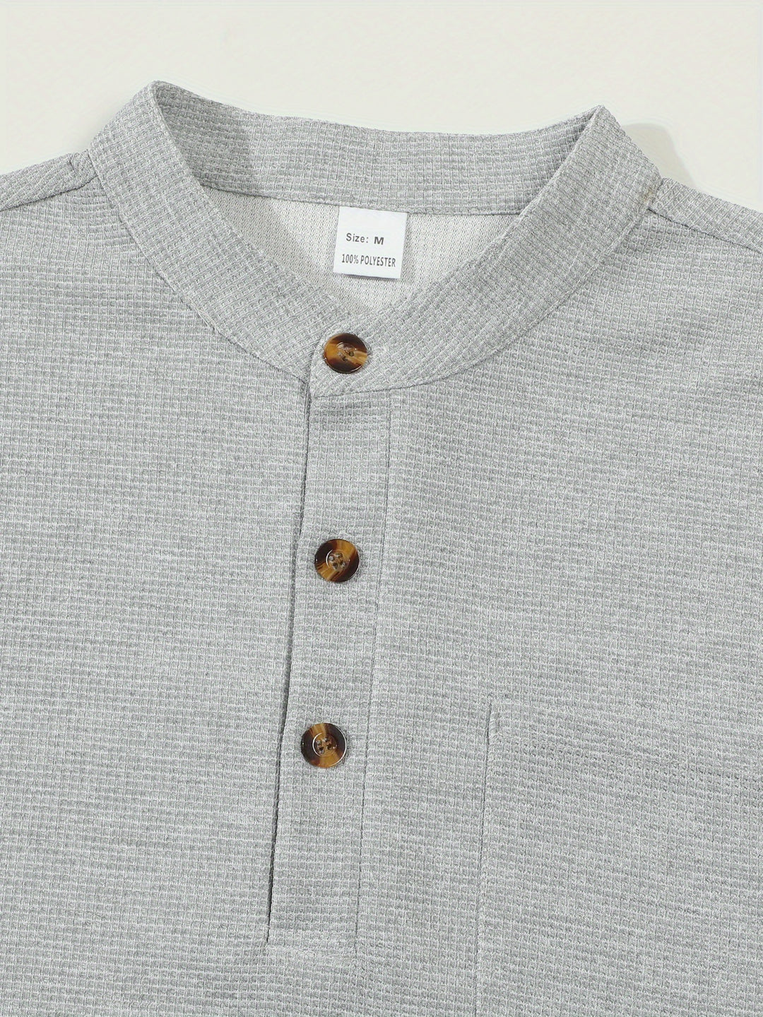 Dawson | Textured Long-Sleeve Henley Shirt