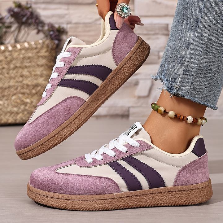 Sienna | Classic Striped Sneakers