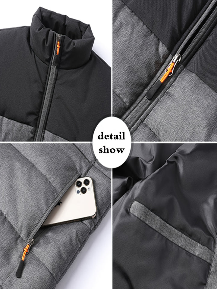 Damian | Quilted Stand-Collar Vest