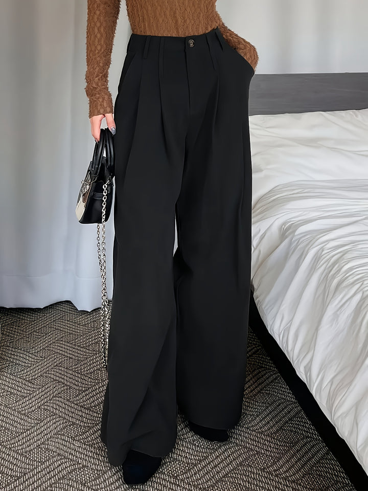 Patricia | Wide-Leg Pleated Trousers