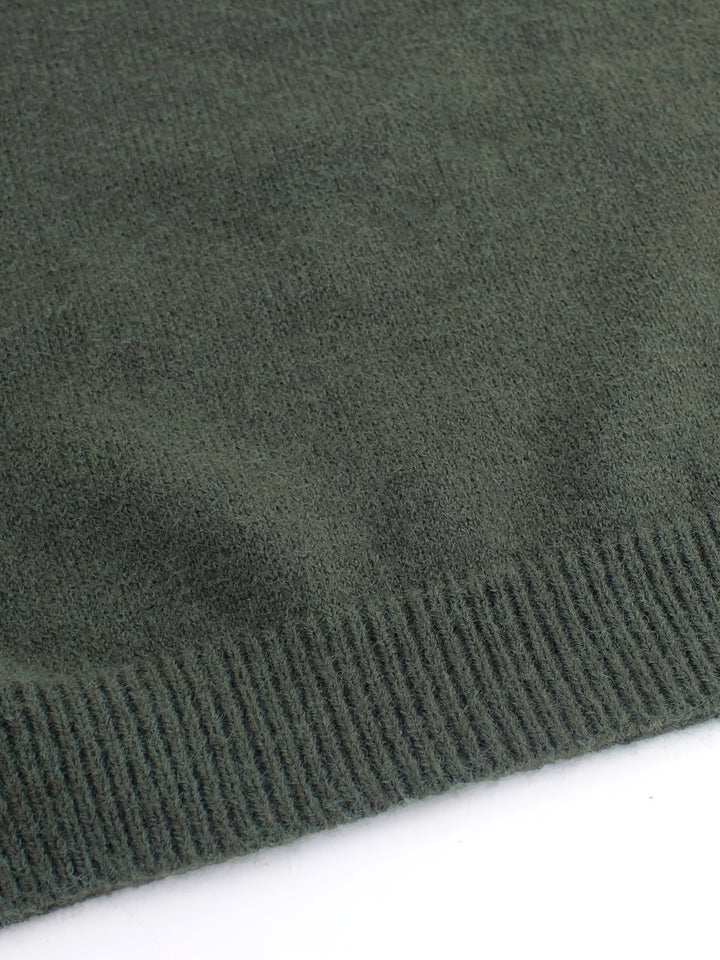 Cynthia | Ribbed Striped-Sleeve Sweater