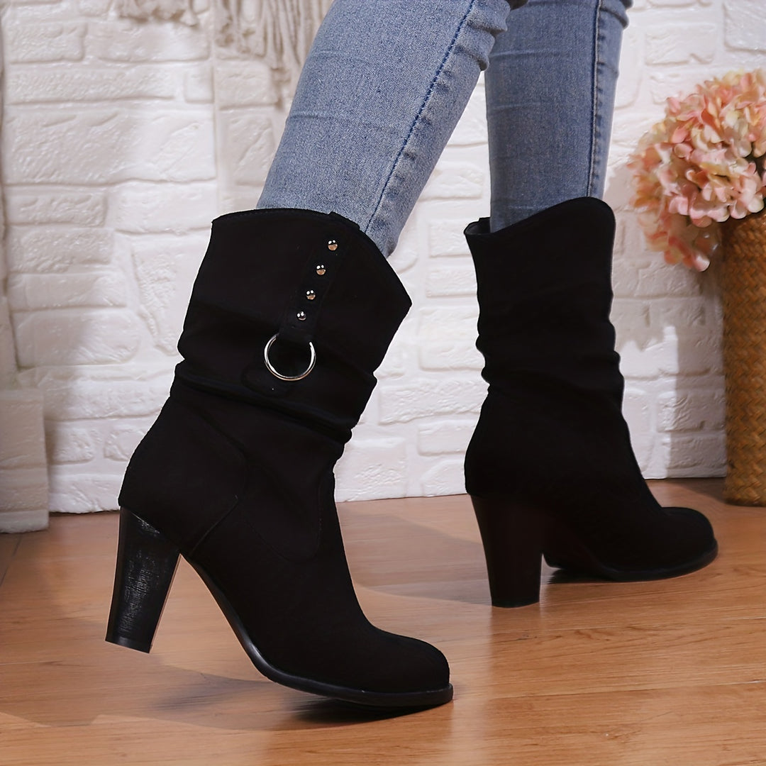 Elodie | Slouchy Heeled Boots
