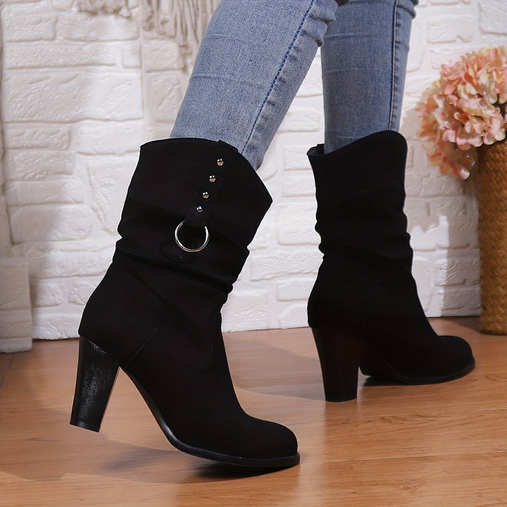 Elodie | Slouchy Heeled Boots