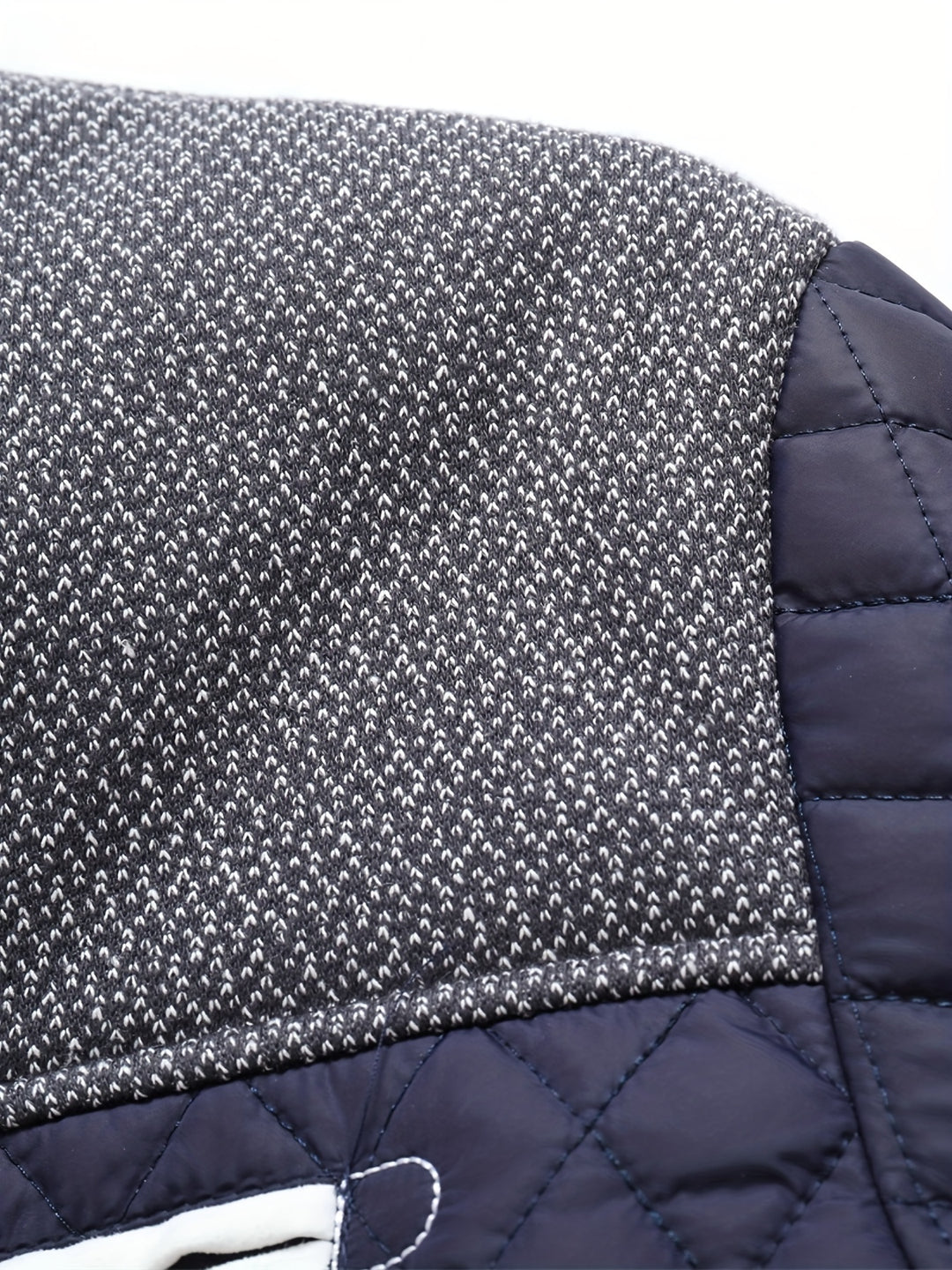 Nigel | Textured Quilted Stand-Collar Jacket