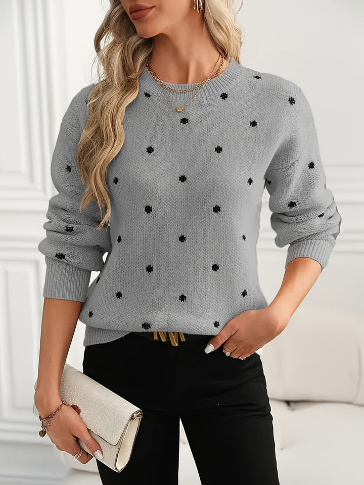 Annette | Dotted Crew-Neck Jumper