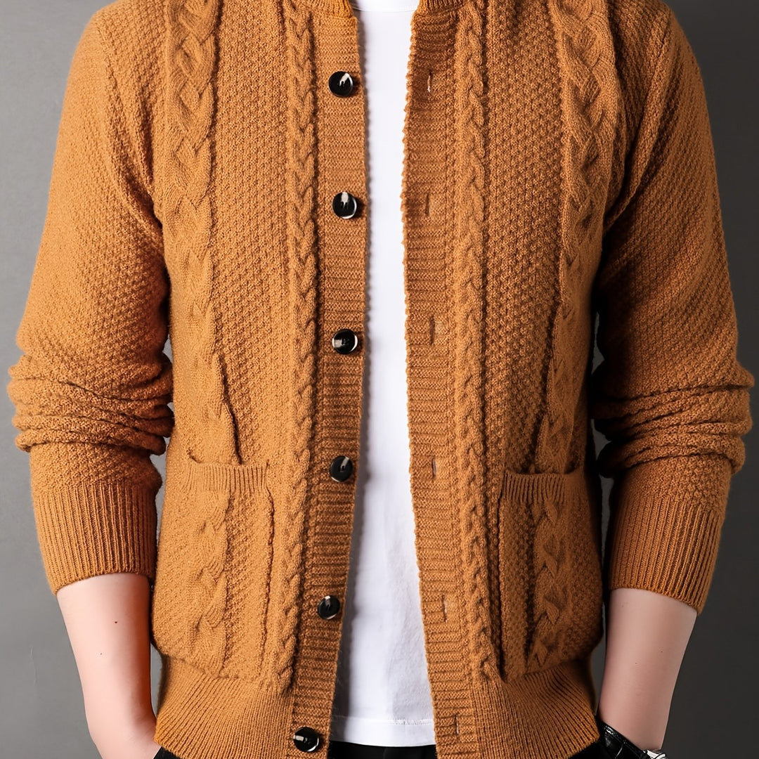Percival | Textured Button-Front Cardigan
