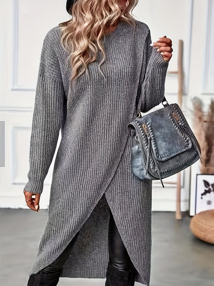 Larissa | Wrap-Front Knitted Dress