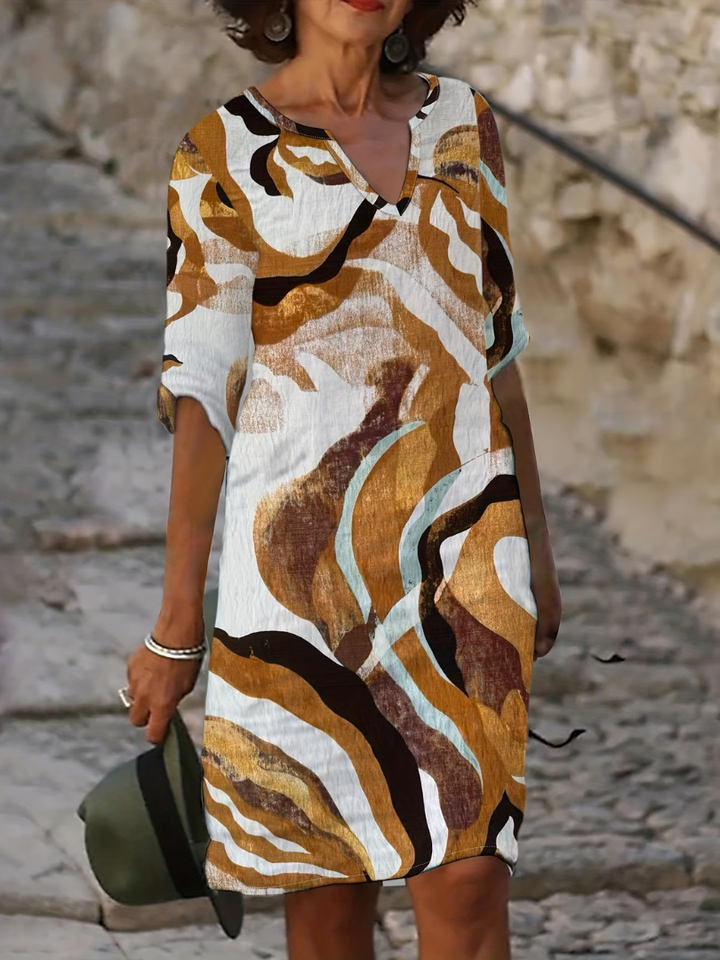 Rosaline | Elegant Printed Summer Dress