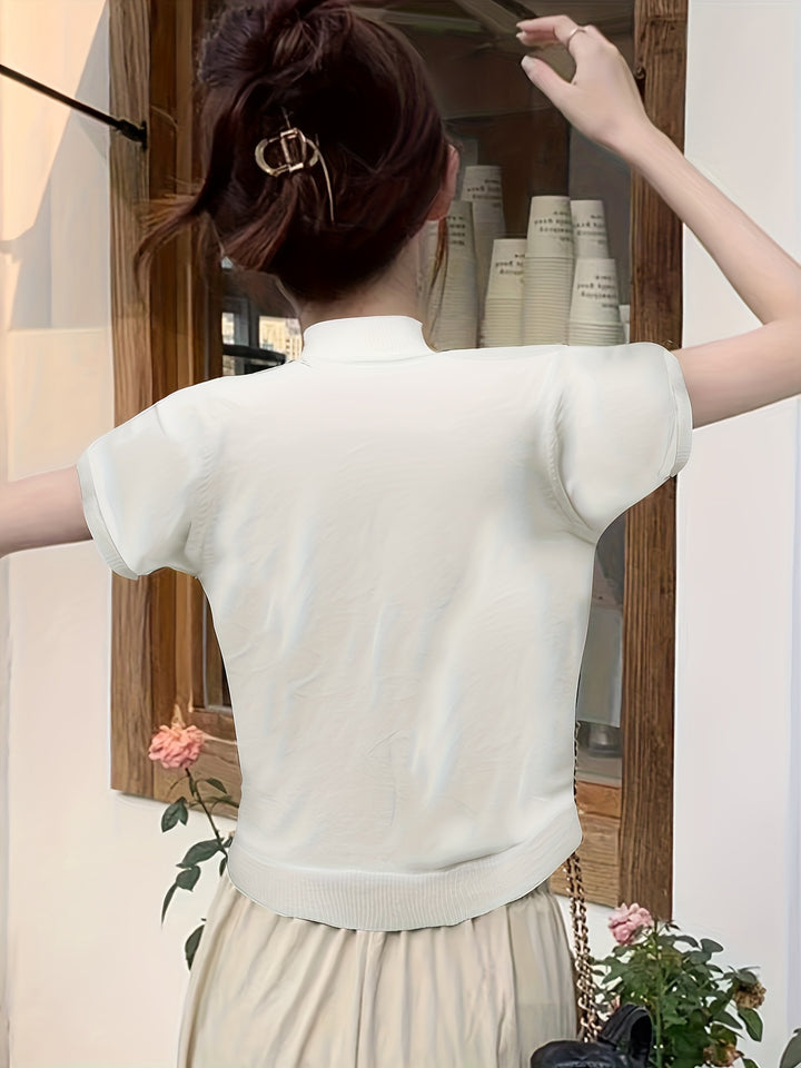 Camryn | Refined Half-Turtleneck Top