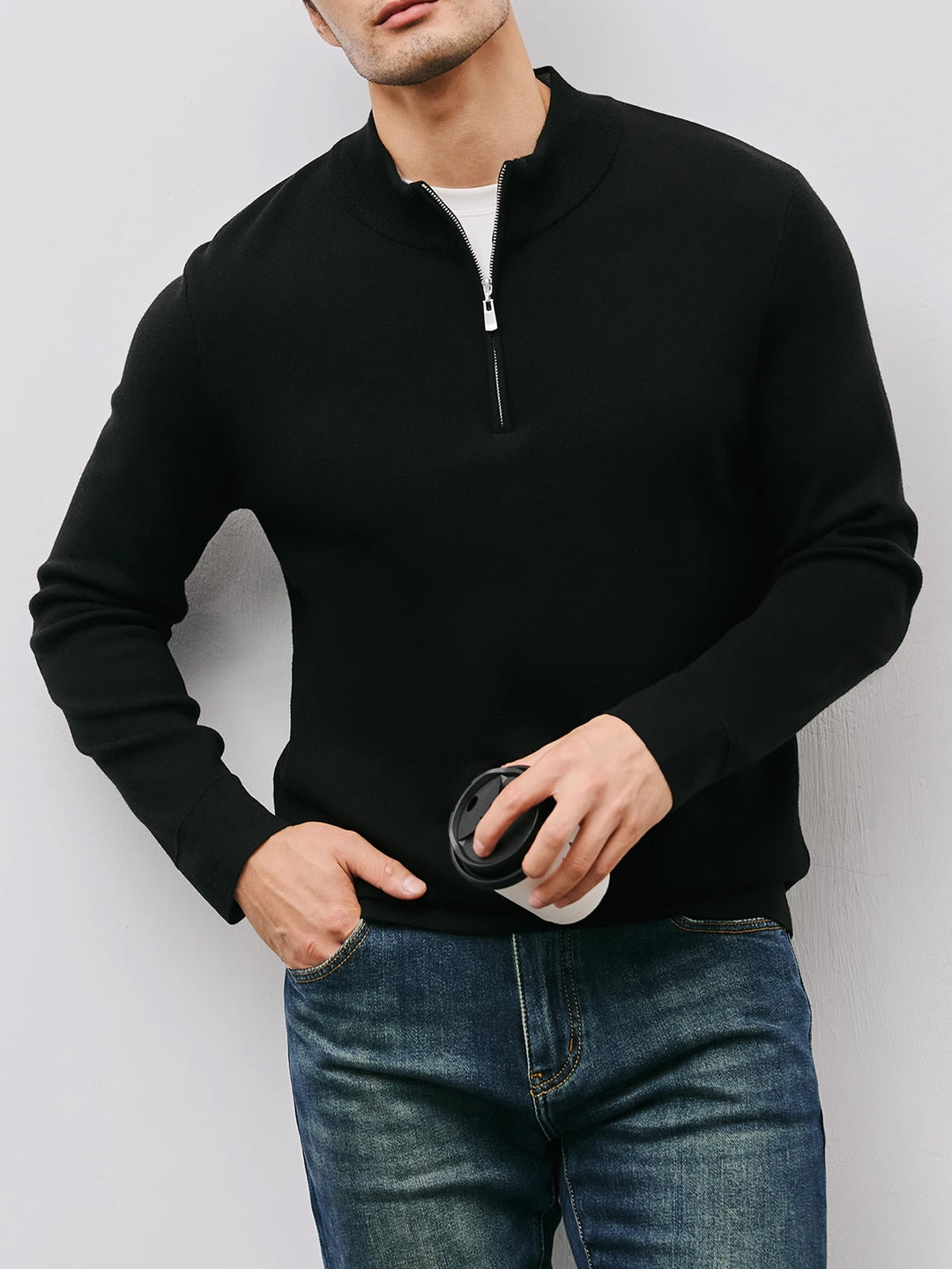 Silas | Refined Half-Zip Sweater