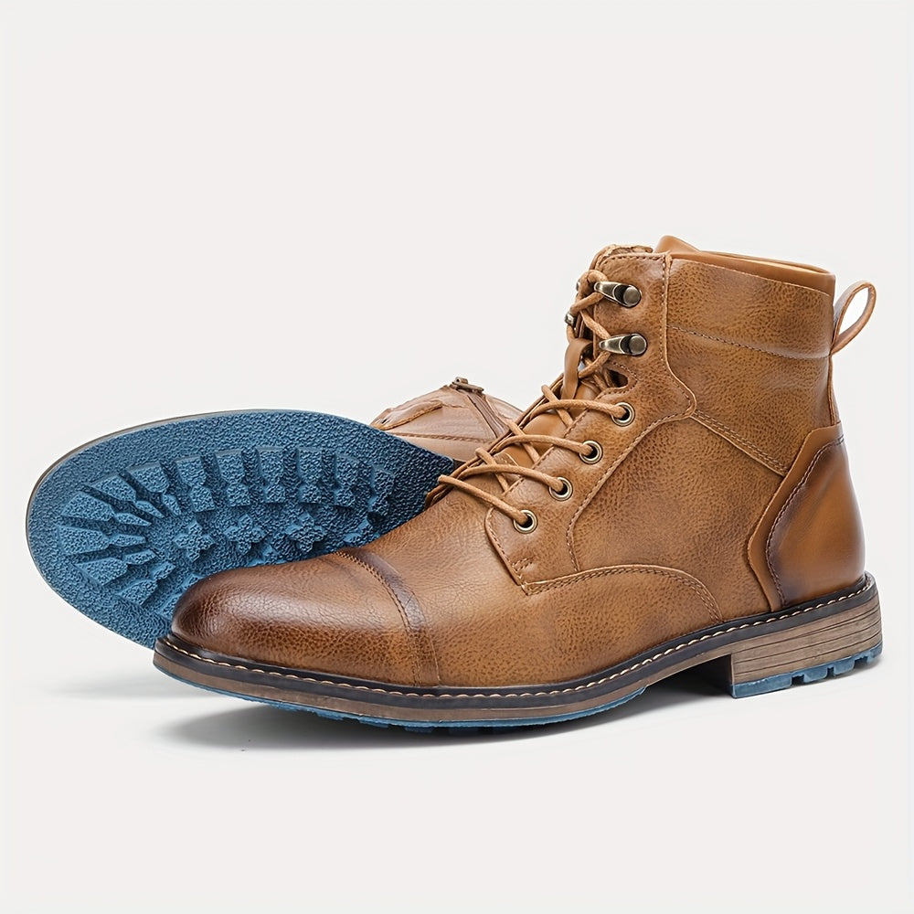 Wallace | Cap-Toe Lace-Up Boots