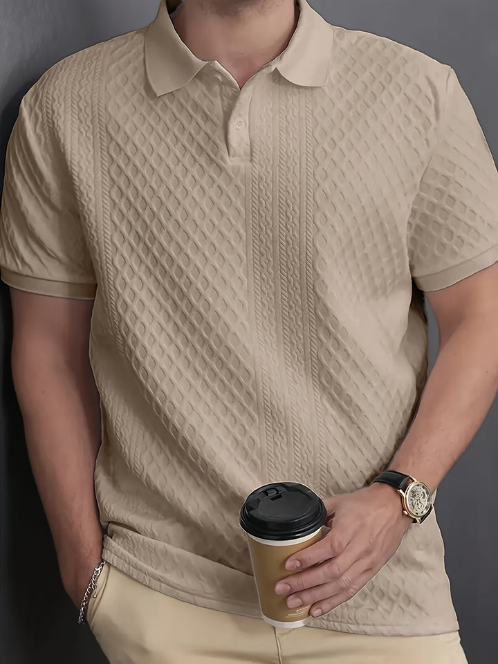 Harrington | Textured Business Polo Shirt
