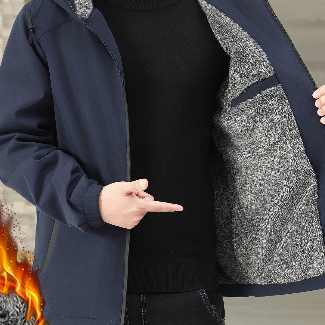 Calvin | Warm Hooded Zip-Up Jacket