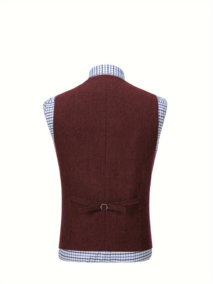 Rhodes | Heritage Herringbone Waistcoat
