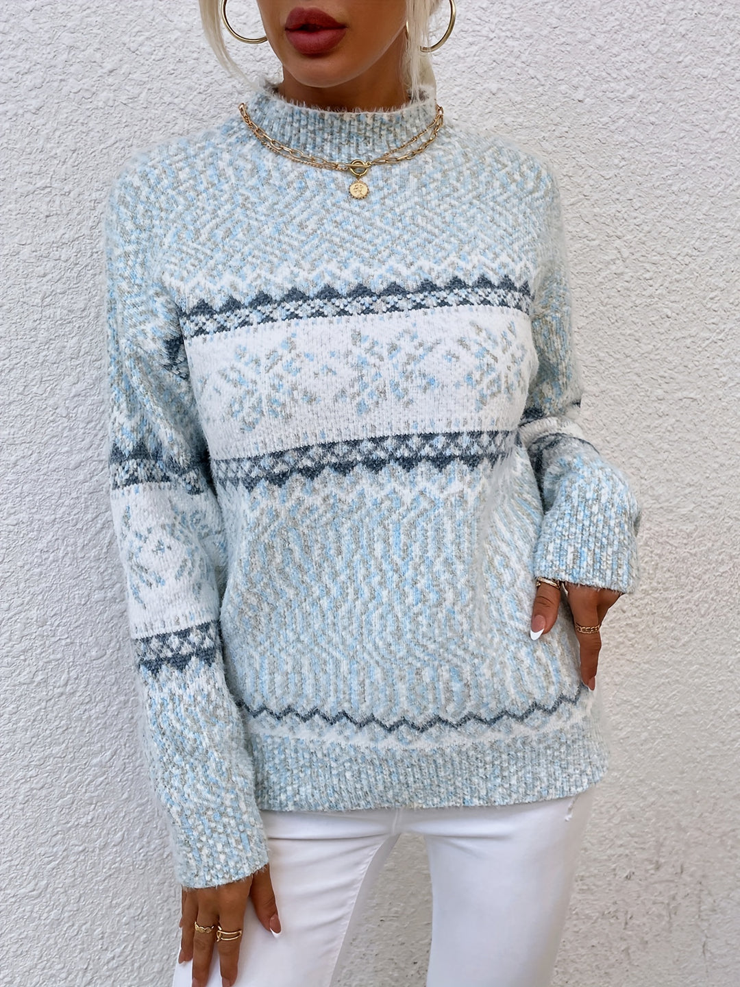 Heather | Cosy Snowflake Sweater
