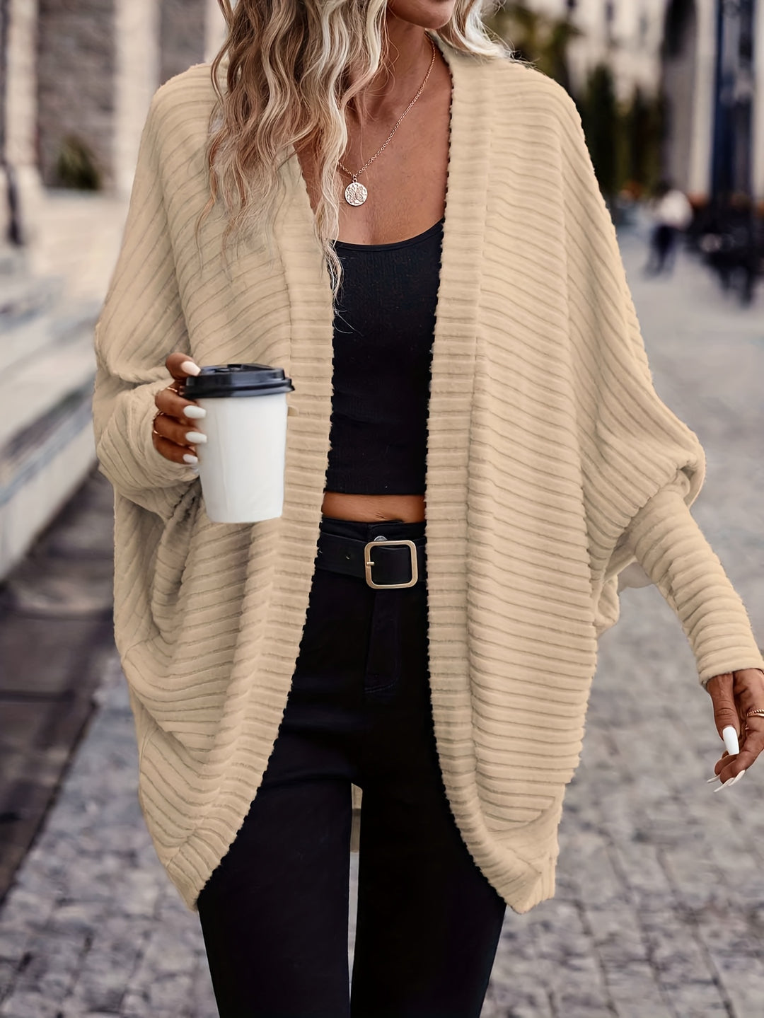 Maeve | Relaxed Open-Front Cardigan