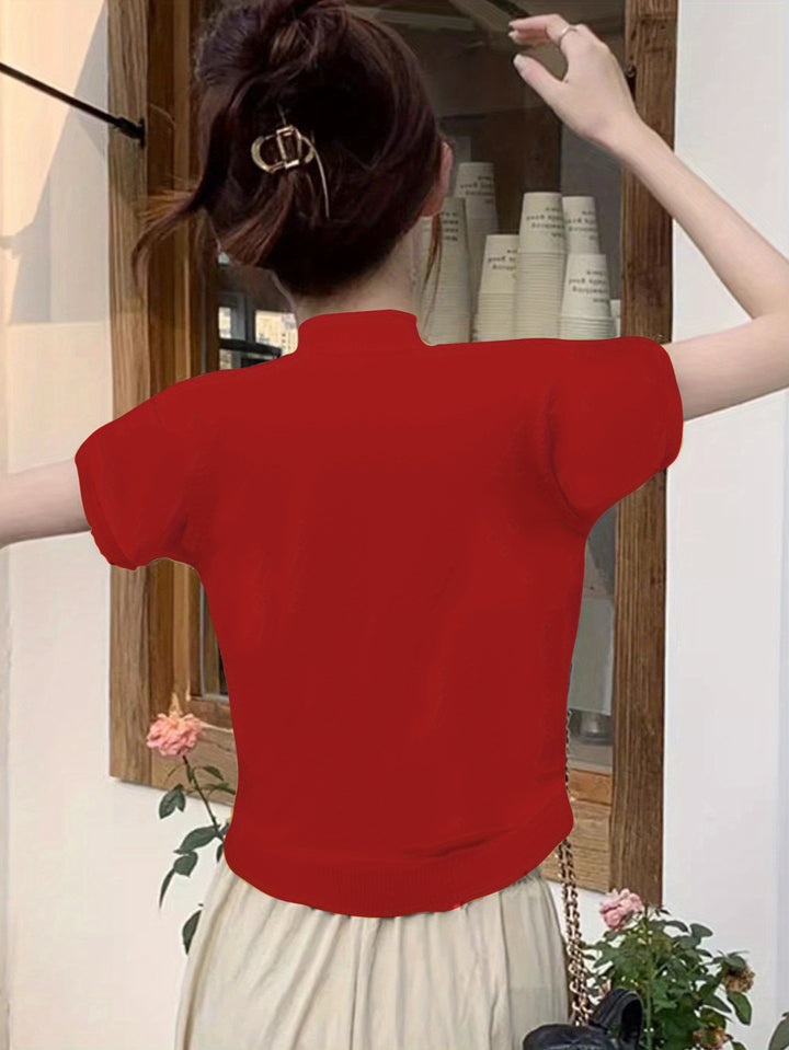 Camryn | Refined Half-Turtleneck Top