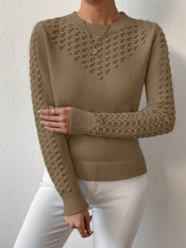 Lorena | Pointelle Knit Sweater