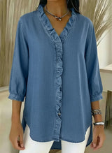 Lillian | Stylish Ruffle Mid Sleeve Blouse