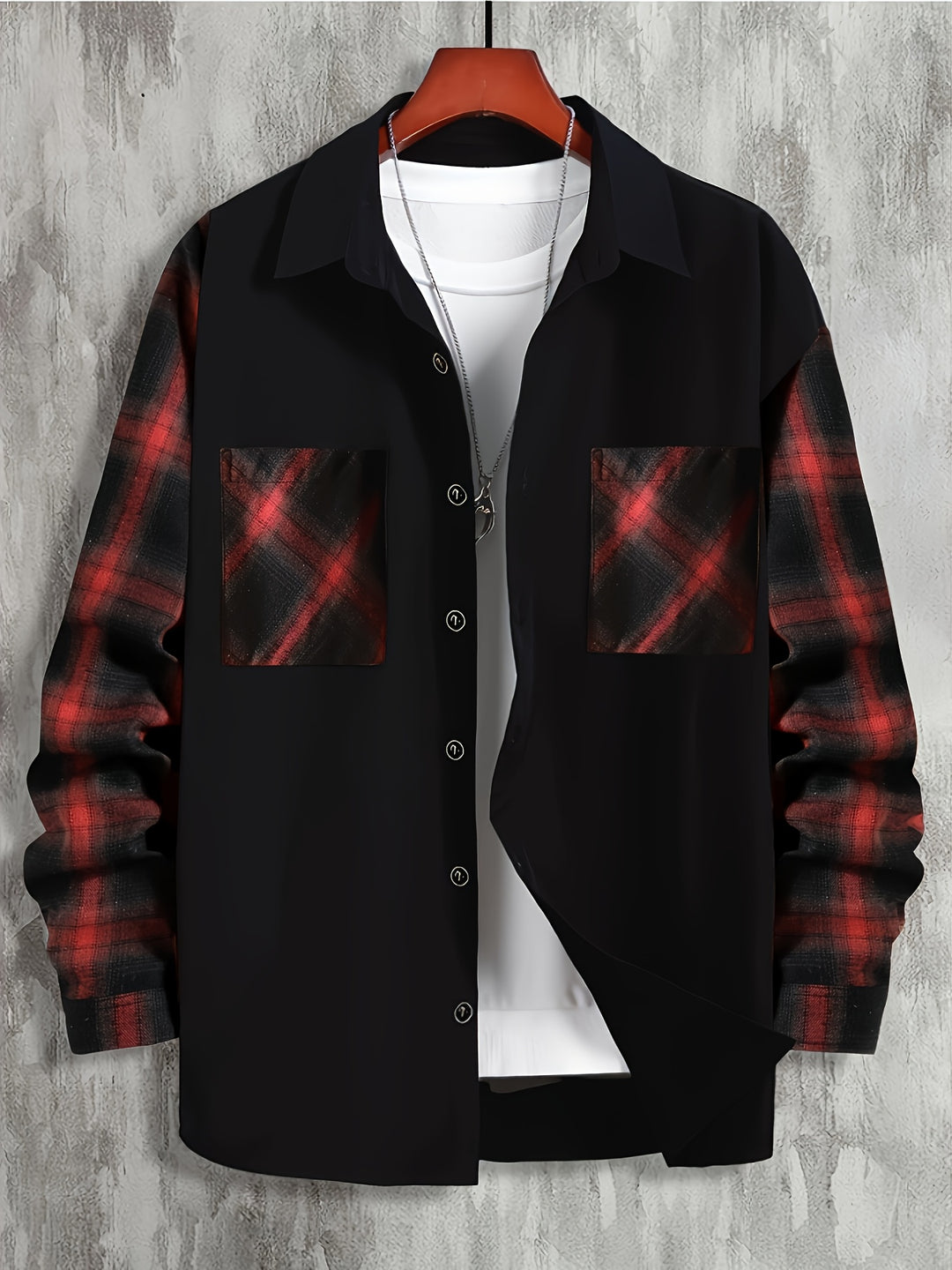 Calvin | Contrast Patchwork Shirt