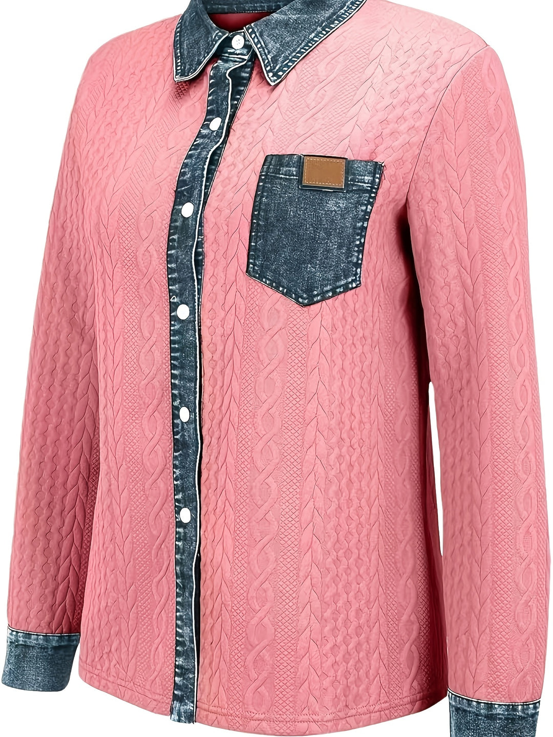 Melanie | Textured Contrast Cardigan