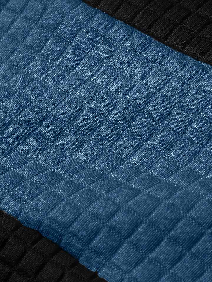 Rutherford | Textured Colour-Block Hoodie