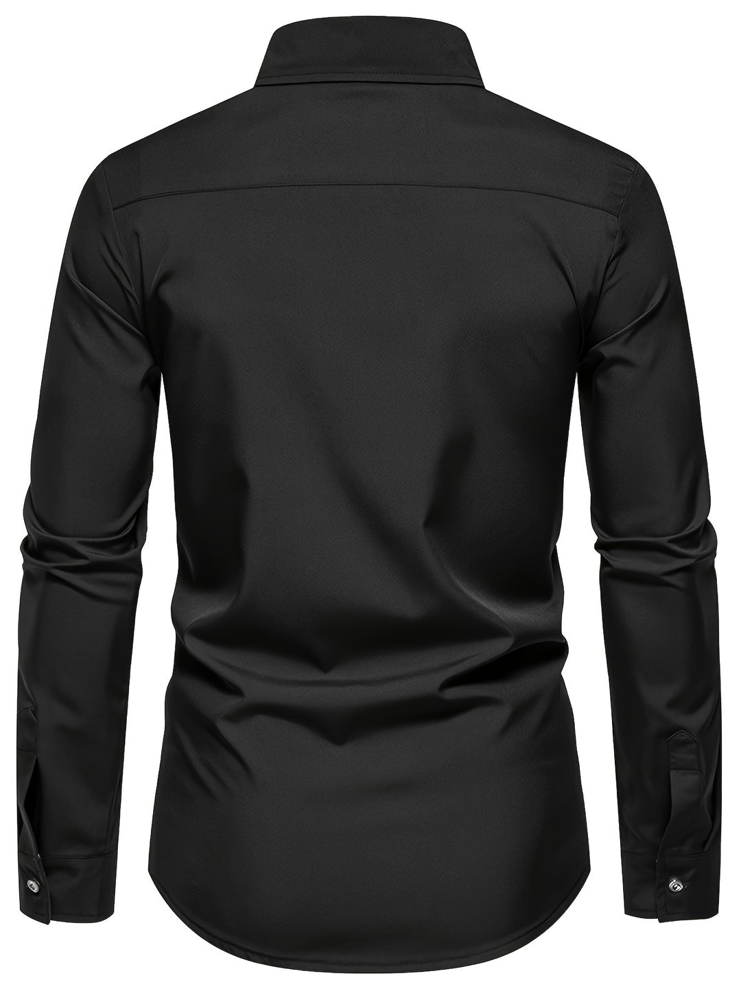 Dorian | Contrast-Trim Long Sleeve Shirt
