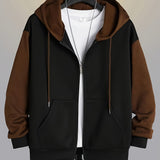 Bryson | Colour-Block Zip-Up Hoodie