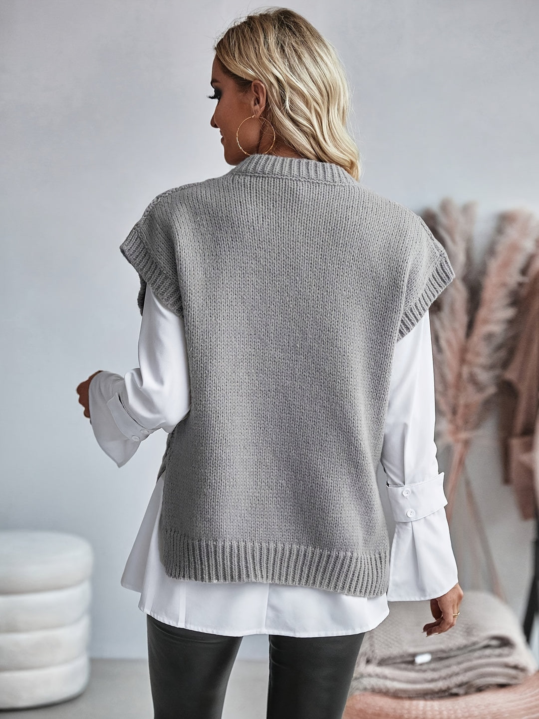 Colette | Cable-Knit Sleeveless Vest