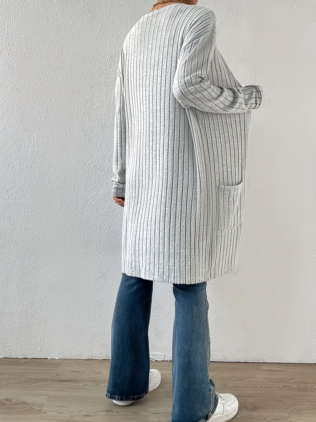 Lenora | Ribbed Open-Front Cardigan