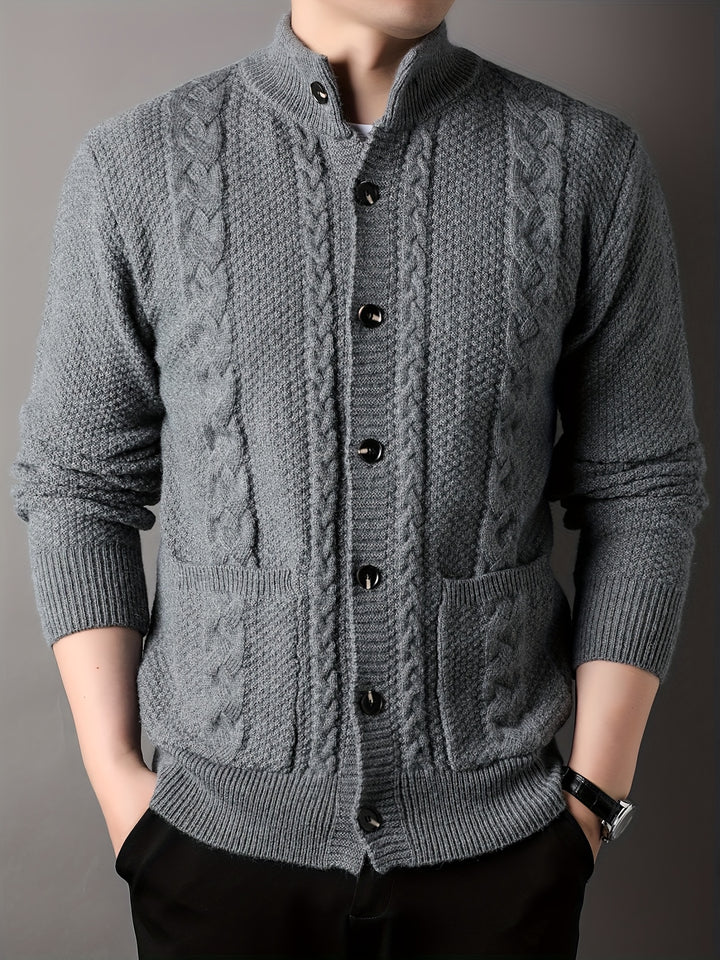 Percival | Textured Button-Front Cardigan